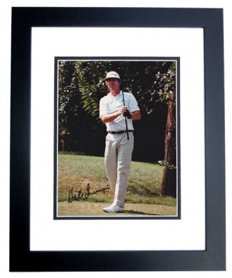 Hale Irwin Autographed Golf 8x10 Photo BLACK CUSTOM FRAME
