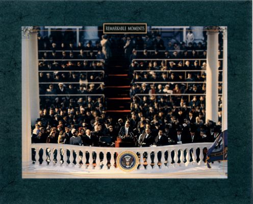 John F. Kennedy "Inauguration Speech"
JFK giving his speech after becoming president of the US. 
Keywords: John F. Kennedy President JFK 8x10 photo
