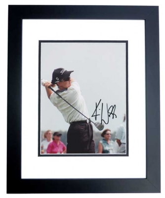 Karrie Webb Autographed Golf 8x10 Photo BLACK CUSTOM FRAME
