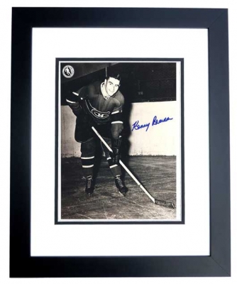 Kenny Reardon Autographed Montreal Canadians 8x10 Photo BLACK CUSTOM FRAME - Hall of Famer
