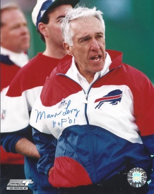 Marv Levy Autographed Buffalo Bills 8x10 Photo ~ Hall of Famer
