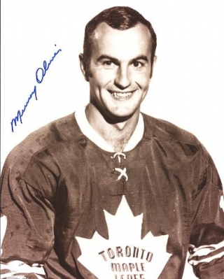 Murray Oliver Autographed Toronto Maple Leafs 8x10 Photo
