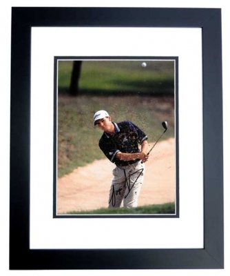 Sergio Garcia Autographed Golf 8x10 Photo BLACK CUSTOM FRAME
